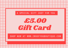 Load image into Gallery viewer, I Woof You Boutique Gift Card - Perfect Pet Lover Surprise
