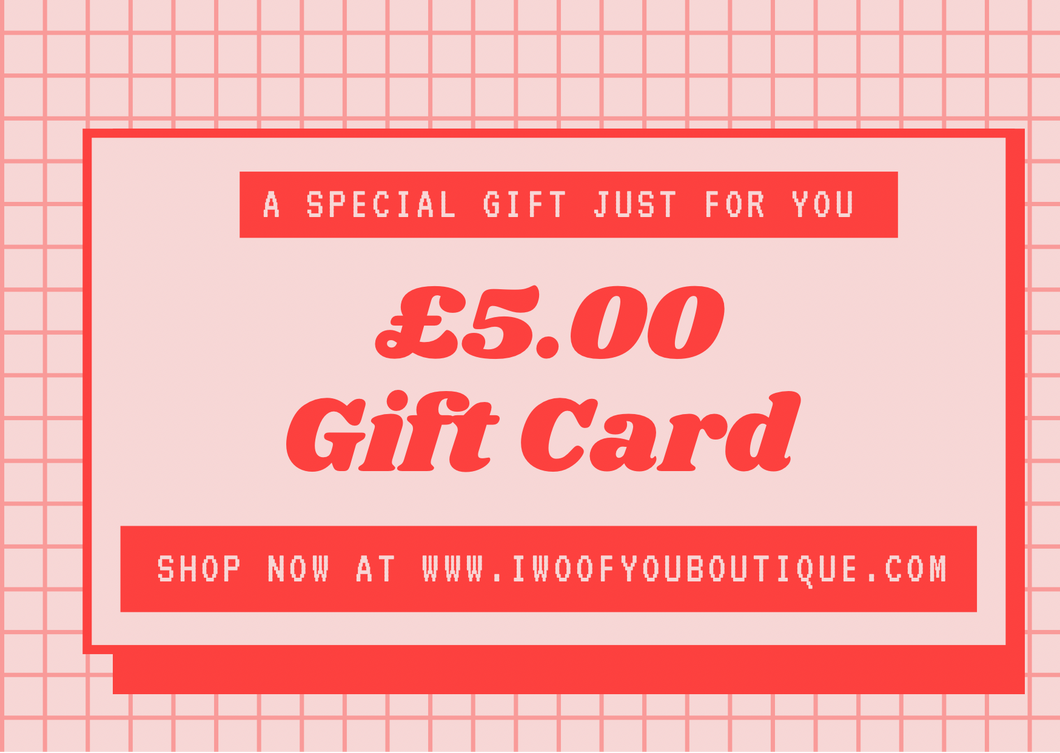 I Woof You Boutique Gift Card - Perfect Pet Lover Surprise